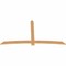Ekena Millwork Bellingham Timber Gable Bracket, Western Red Cedar, 108"W x 58"H x 1 1/2"D x 5 1/2"F, 13/12 Pitch GBW108X58X0206BEL00SWR - alternate 2